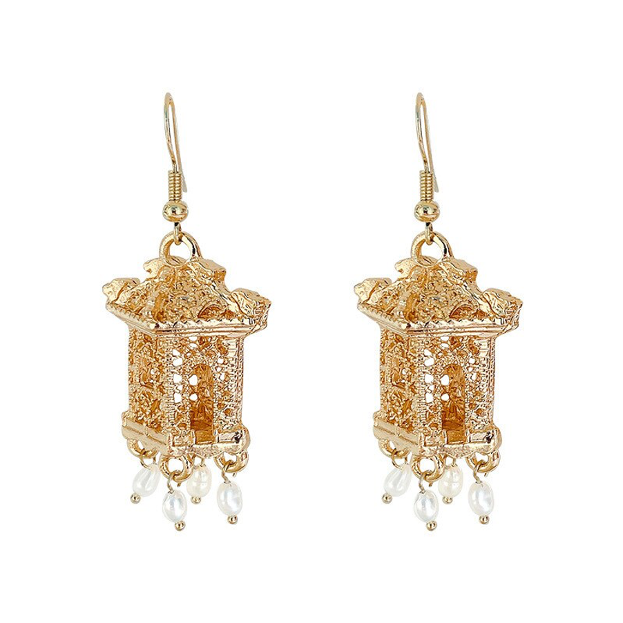 Gold Lantern Earring