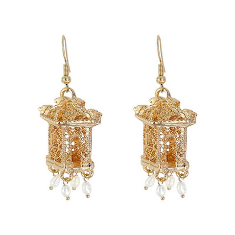 Gold Lantern Earring