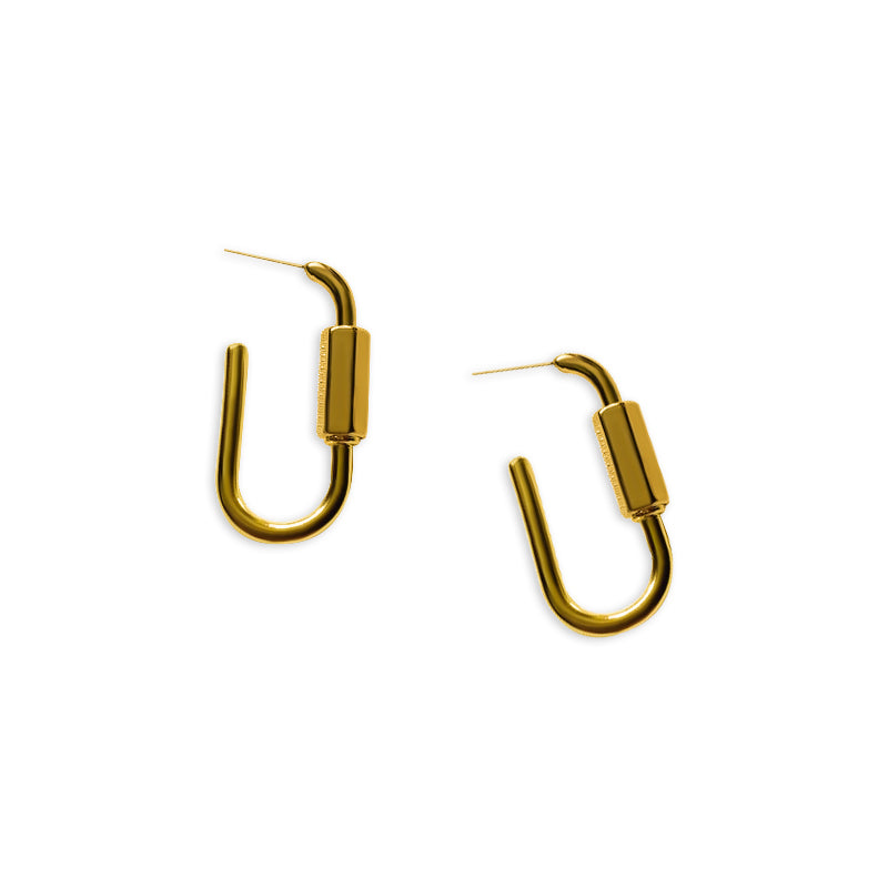 Oval Clip Earring