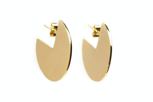 Gold Disc Earring