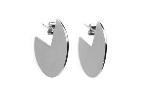 Silver Disc Earring