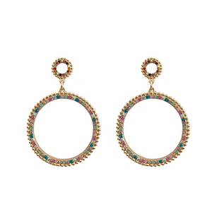 Statement Rhinestone Hoop