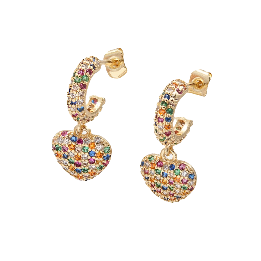 Rainbow Heart Hoop