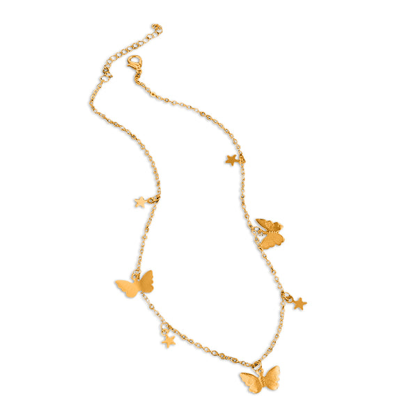 Star & Butterfly Choker Necklace