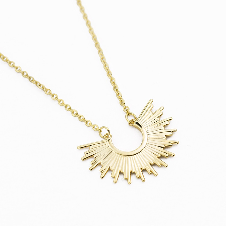 Spiked Gold Pendent