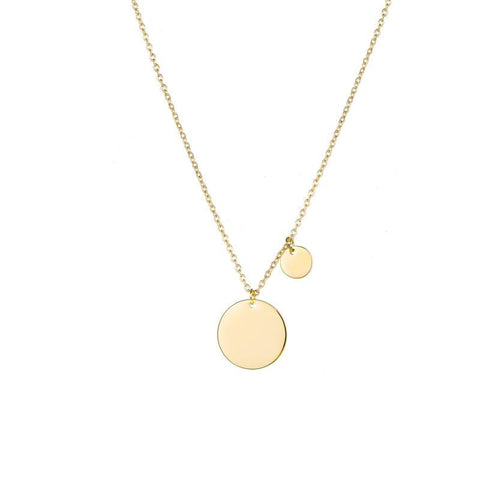 Double Disc Necklace