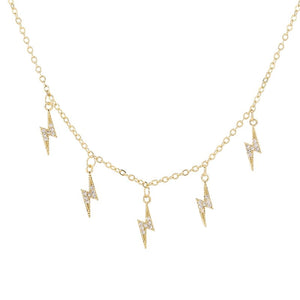 Gold Lightning Bolt Chain