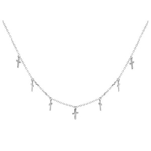 Cross Choker Necklace