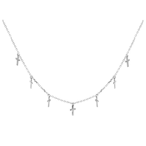 Cross Choker Necklace