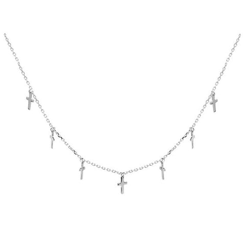 Cross Choker Necklace