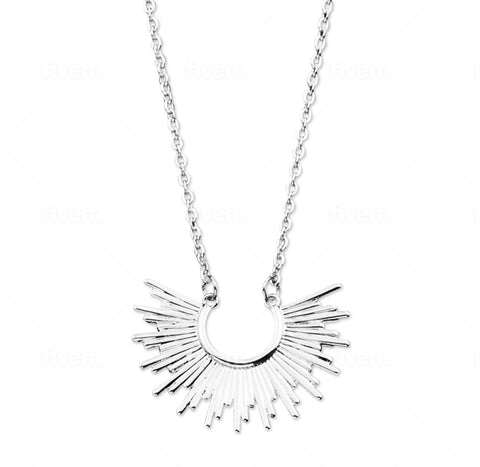 Spiked Silver Pendent